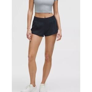 Lululemon Black Athletic Running Shorts Lined Activewear Gym Women’s Size 0